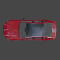 Red BMW Sedan With Black Roof And Black Alloy Wheels Front Design UK License Plate