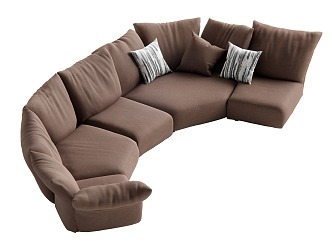 Multiplayer Sofa Antique Multiplayer Sofa 3d model