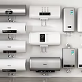 Haier Electric Water Heaters Collection With Wall Mounted Designs And Modern Controls
