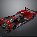 Red Toyota Racing Car With Number 28 And Streamlined Sporty Design