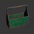Toolbox tin box iron box plastic box container realistic 3d model