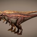 Realistic 3D Rendered Dinosaurs With Different Colored Skin And Detailed Features 3d model