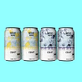 Attractive Refreshing Canned Beverages With Various Floral And Fruit Patterns