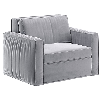 Modern Minimalist Single Sofa Simple Sofa Casual Single Sofa 3d model