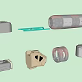 Spaceship Aircraft Science Fiction 3d model