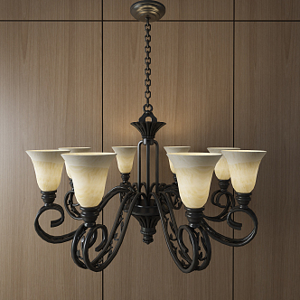 European-style chandelier 3d model