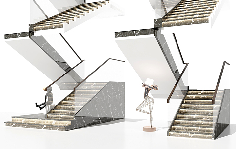 Modern Stairs 3d model