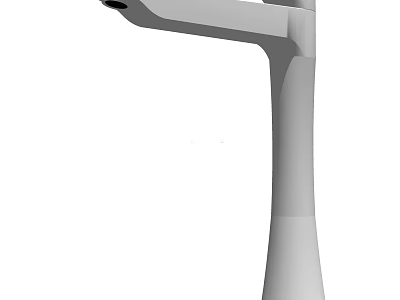 Sleek Modern Kitchen Faucet With Single Handle Design And Polished Chrome Finish 3d model