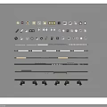 Assorted Downlights And Spotlights With Various Styles Sizes And Installation Accessories