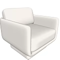 Modern single sofa 3d model