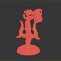 Golden Dragon Shaped Home Decorative Ornament With Intricate Base Design