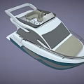 Modern Yacht With Sleek Design And Stylish Features 3d model