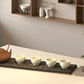 Tea Set Combination 3d model