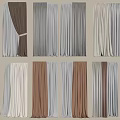 Modern Curtains 3d model