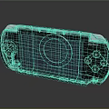 Modern game console Nintendo game console 3d model