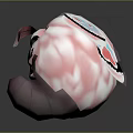 Game Movie Character With Pink Body Butterfly Like Wings With Decorative Patterns And Antennae