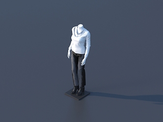 Modern Model Clothing Model 3d model