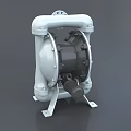 Industrial Air Operated Diaphragm Pump With Metal Body And Support Frame