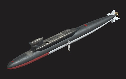 USS George Washington nuclear submarine missile nuclear submarine strategic nuclear submarine 3d model