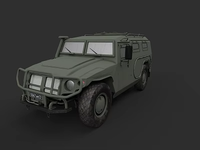 Highly Detailed Green Military Tank With Armored Structure And Combat Features 3d model