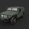 Highly Detailed Green Military Tank With Armored Structure And Combat Features