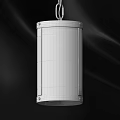 Modern Industrial Pendant Light With Black Metal Frame Transparent Shade And Two Bulbs