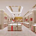 Light Luxury Jewelry Store 3d model