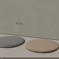 Poliform Round Cushions In Gray And Beige Tones For Modern Interior Decor Settings