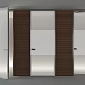 Elegant Modern Sliding Interior Doors Design With Glass Panels And Wooden Frames