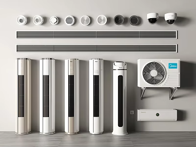 Air conditioner vertical air conditioner air conditioner cabinet air outlet air conditioner air outlet air conditioner outdoor unit ceiling air conditioner 3d model
