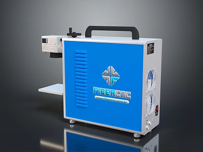 LASERGIC Blue Computer Controlled Laser Engraving Machine With Portable Design And Digital Functionality 3d model