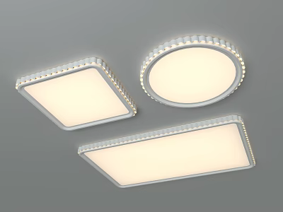 Modern Simple Ceiling Lamp Living Room Bedroom Ceiling Lamp Iron Ceiling Lamp Internet Celebrity Combination Package Ceiling Lamp 3d model