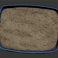 Blue Plastic Tray Filled With Natural Sand And Textured Surface 3d model