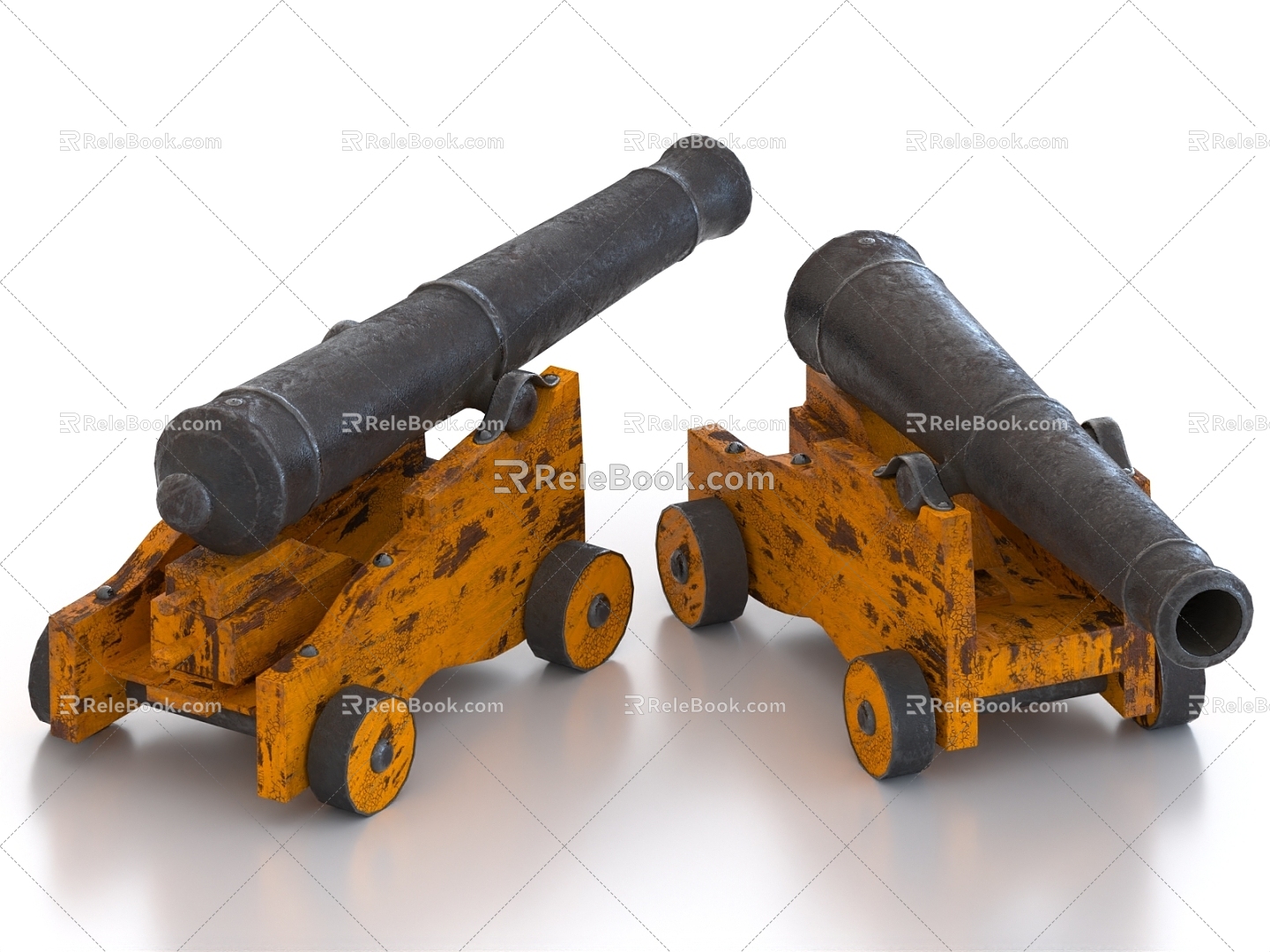 Retro Cannon Ancient Cannon Ancient Cannon 3d model