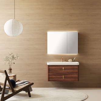 New Chinese bathroom cabinet 3d model