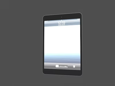 Modern Digital Tablet Device With Bright Screen Display And Touch Interface 3d model