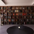 Modern bookshelf floor-type 3d model