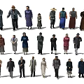 Diverse Group Of People With Different Traditional And Modern Clothing Styles