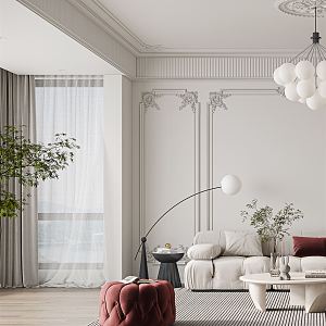 French Living Room 3d model