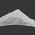 Mountain Peak With Rocky Texture And Sunlit Slopes In Natural Landscape