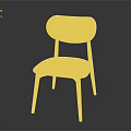 Modern Pink Upholstered Chair With Comfortable Seat Backrest And Wooden Legs