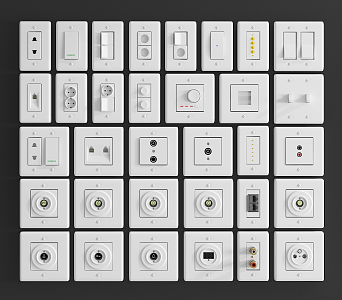 Modern Switch 3d model