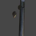 Detailed Black 3D Rendered Pistol With Detachable Magazine And Textured Grip