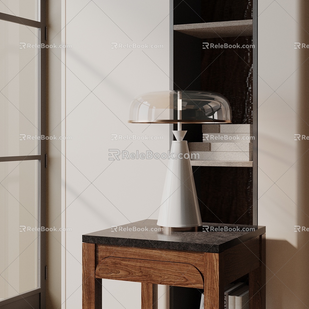 Modern table lamp 3d model