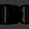 Black Plastic Buckle For Outdoor Gear With Adjustable Straps And Secure Fastening