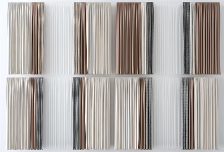Modern Curtains 3d model