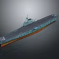 Aircraft Carrier A Naval Water Vehicle With Large Deck And Detailed