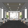 Modern Reception Room Reception Room 3d model
