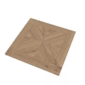 Patterned Wooden Floor With Geometric Parquet Design And Natural Wood Texture