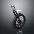 Modern Black Unicycle With White Seat Metal Handlebars And Spoked Wheel